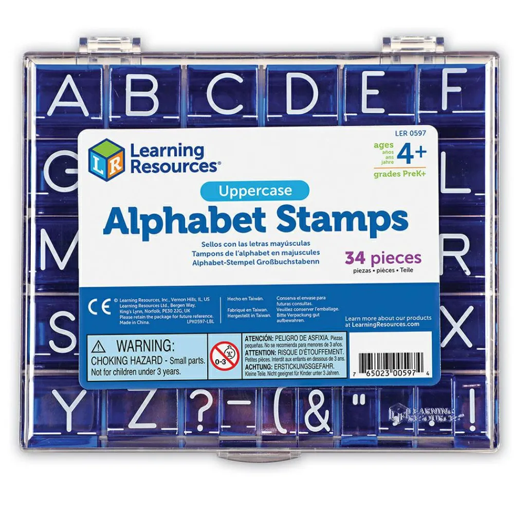 Learning Resources Stempelsæt - Store bogstaver (A-Z)| Sprog & Leg|Skolesjov