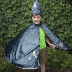 Great Pretenders Stjernekappe med hat, str. 5-6 år| Halloween|Fastelavn