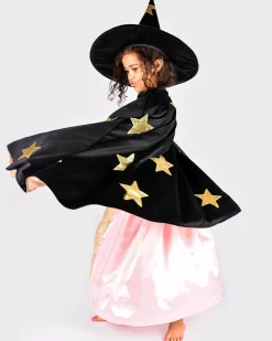 Den Goda Fen Stjernekappe- og hat, str. 3-8 år| Halloween|Fastelavn