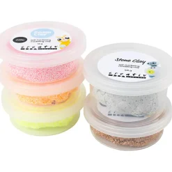 Creativ Company Stone Clay & Foam Clay - Gyldent mix| Kreativ Leg