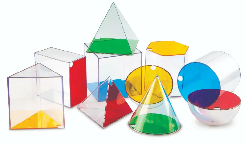 Learning Resources Store geometriske former, 10 stk| Logik & Talforståelse|Naturvidenskab