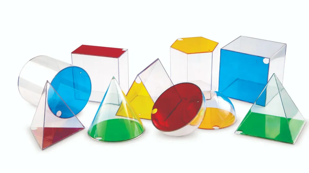 Learning Resources Store geometriske former, 10 stk| Logik & Talforståelse|Naturvidenskab