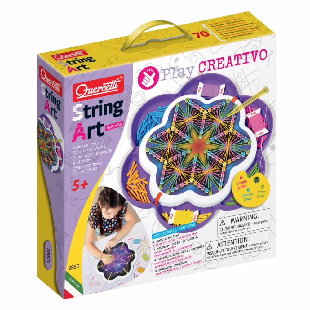 Quercetti String Art Mandala| Finmotorik|Kreativ Leg