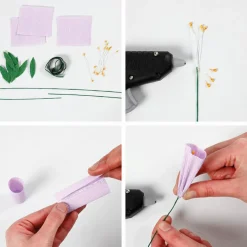 Creativ Company Støvdragere til papirblomster - Orange, 100 stk| Kreativ Leg