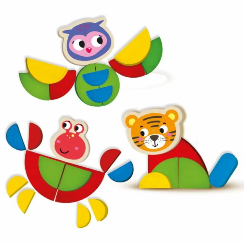 SES Creative Tangram - Lav dyr| Montessori|Matematik & Leg