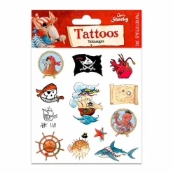 Spiegelburg Tatoveringer - Capt'n Sharky| Fastelavn|Udklædningstøj