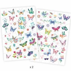 Djeco Tatoveringer, Glitter - Sommerfugle| Fastelavn