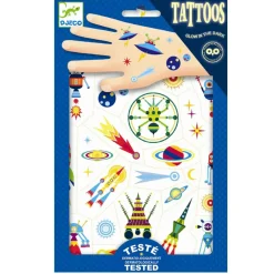 Djeco Tatoveringer, Glow-in-the-dark - I rummet| Påske|Fastelavn