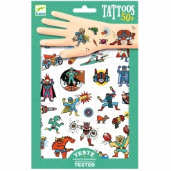 Djeco Tatoveringer - Skurke vs. helte| Fastelavn