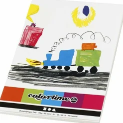 Creativ Company Tegneblok A4 / 120 gr. - Hvid, 50 ark| Tegne- & Malegrej