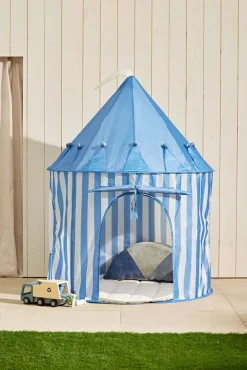 Kid's Concept Telt - Blå striber| Legetelt