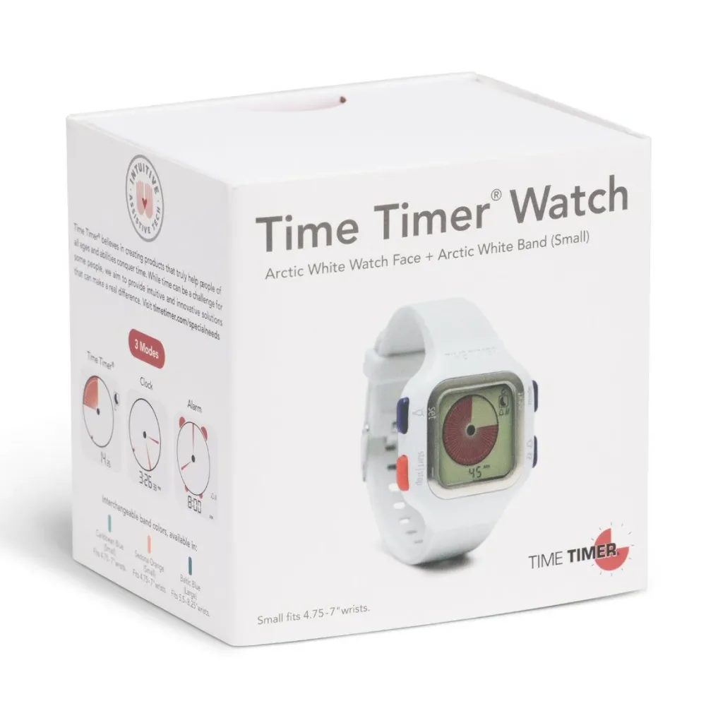 Time Timer Junior Armbåndsur - Lysegrå| Logik & Talforståelse|Hjælpemidler