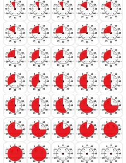 Time Timer - Magnetiske piktogrammer, Tid| Piktogrammer|Hjælpemidler