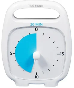 Time Timer PLUS Hvid (14x18 cm.) - 20 min.|Børn Hjælpemidler|Til Børneværelset