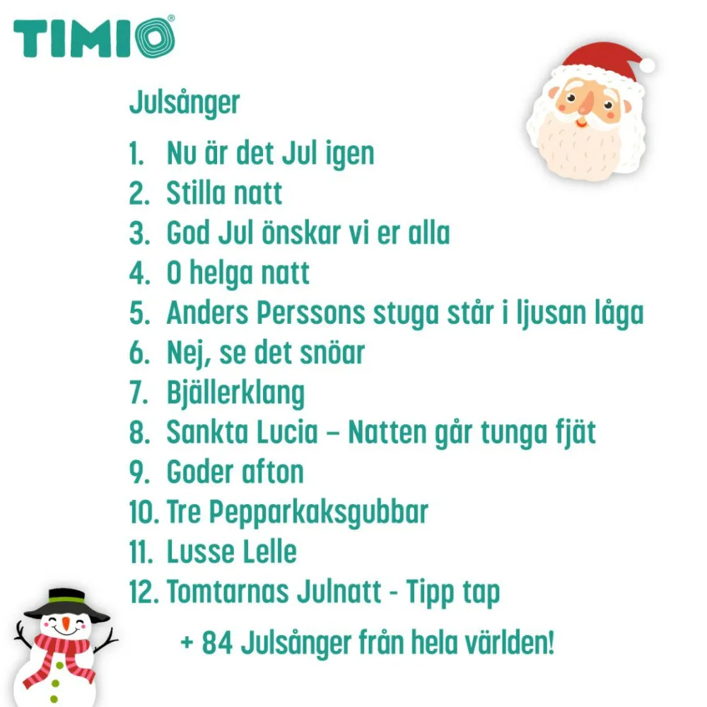 TIMIO tilbehør - Disc m. julesange| Legetøj Til Ferien|Jul