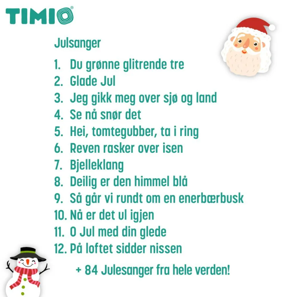 TIMIO tilbehør - Disc m. julesange| Legetøj Til Ferien|Jul