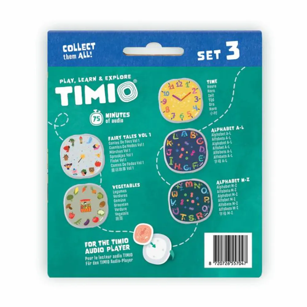 TIMIO tilbehør - Disc sæt 3| Legetøj Til Ferien|Interaktivt Legetøj