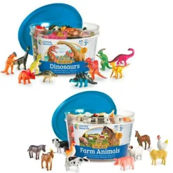Learning Resources Tæl & Sorter - Bondegårdsdyr eller Dinosaurusser| Vis Alle Varer (Særlige Behov)|Logik & Talforståelse