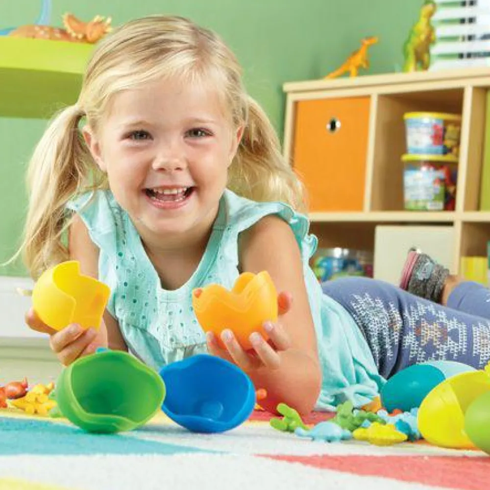 Learning Resources Tæl & Sorter - Dinoæg 1-10| Matematik & Leg|Dinosaur Legetøj