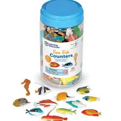 Learning Resources Tæl & Sorter - Fisk, 60 dele| Logik & Talforståelse|Matematik & Leg