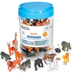 Learning Resources Tæl & Sorter - Jungledyr, 60 dele| Logik & Talforståelse|Matematik & Leg