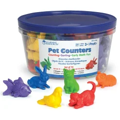 Learning Resources Tæl & Sorter - Kæledyr, 72 dele| Logik & Talforståelse|Matematik & Leg