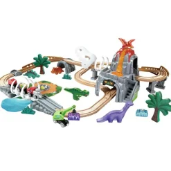 Hape Togbane - Dinosaureventyr, 61 dele| Dinosaur Legetøj|Dukkehus & Legesæt