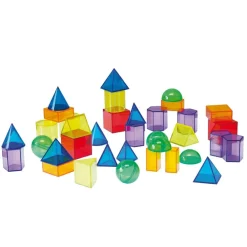 tickit® Transparente geometriske former, 36 stk| Lysborde|Bliv Forundret