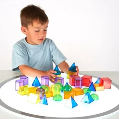 tickit® Transparente geometriske former, 36 stk| Lysborde|Bliv Forundret