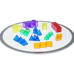 tickit® Transparente geometriske former, 36 stk| Lysborde|Bliv Forundret