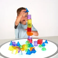 tickit® Transparente geometriske former, 36 stk| Lysborde|Bliv Forundret
