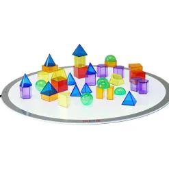 tickit® Transparente geometriske former, 36 stk| Lysborde|Bliv Forundret