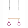 DICE Trapezgynge m. ringe - Pink (sort reb)| Gynger