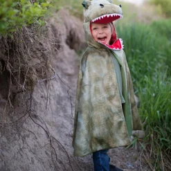 Great Pretenders T-Rex kappe m. klør - Grøn, str. 4-6 år| Fastelavn|Dinosaur Legetøj