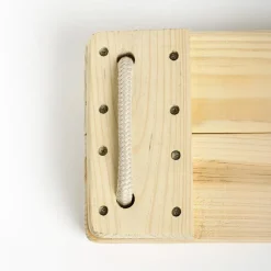 DICE Trægynge 44 x 17,5 cm (beige reb)| Gynger
