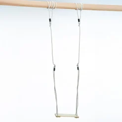 DICE Trægynge 44 x 17,5 cm - 6 meter (beige reb)| Gynger
