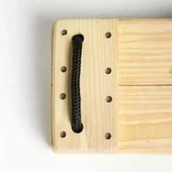 DICE Trægynge 44 x 17,5 cm - 6 meter (sort reb)| Gynger