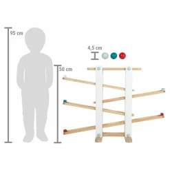 small foot Trille- & kuglebane - H: 50 cm| Trælegetøj|Kuglebane