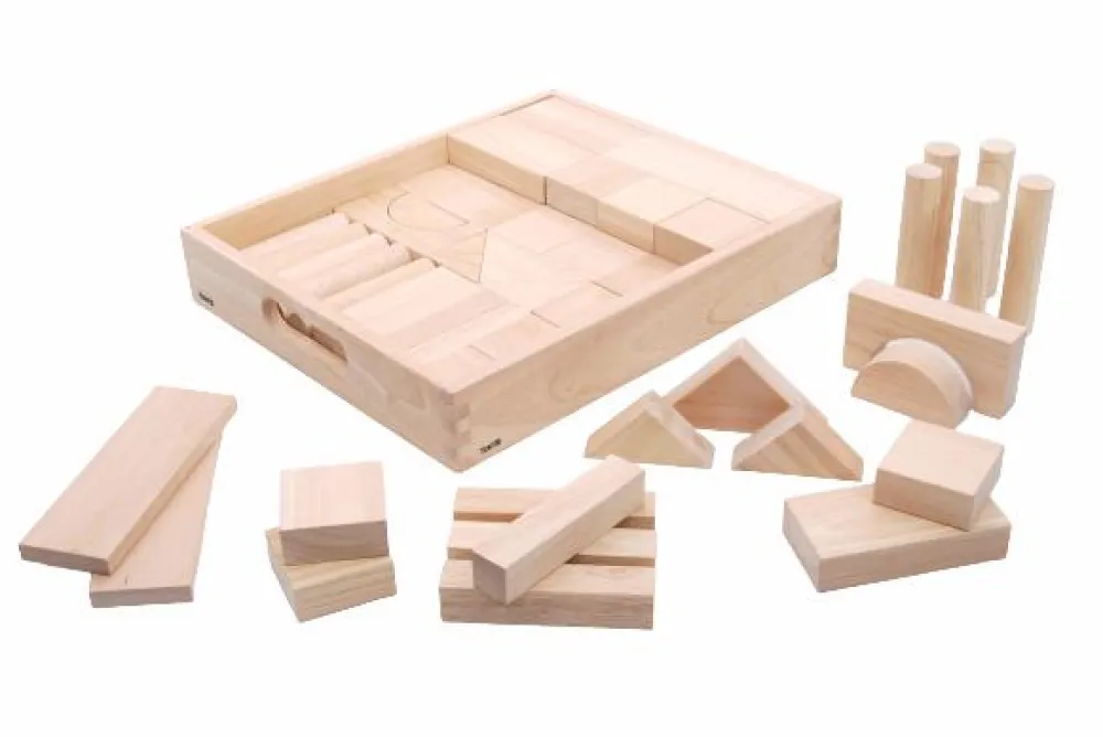 tickit® Træklodser MEGA, 54 stk| Trælegetøj|Montessori