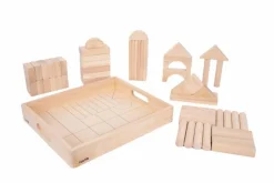 tickit® Træklodser MEGA, 54 stk| Trælegetøj|Montessori