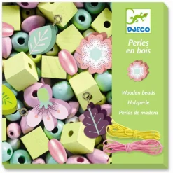 Djeco Træperler - Blomster, 450 stk.| Finmotorik|Påske