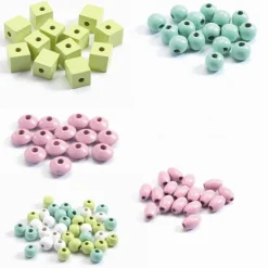 Djeco Træperler - Blomster, 450 stk.| Finmotorik|Påske