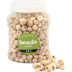 Creativ Company Træperler i spand - Natur, 400 ml| Påske|Montessori