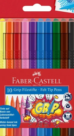 Faber-Castell Tusser Grip 10 stk.| Tegne- & Malegrej
