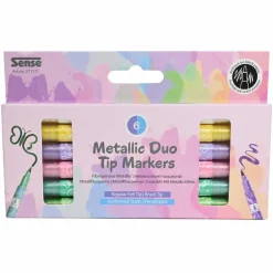 Twin Markers - Metallic, 6 stk| Tegne- & Malegrej