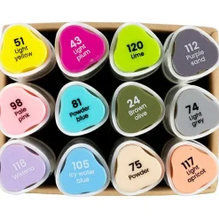 Creativ Company Twin Markers - Pastel, 12 stk| Voksenværk|Påske