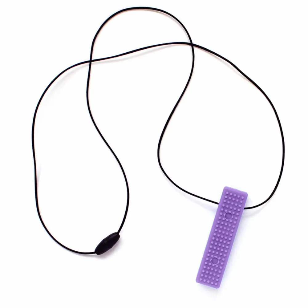 Tyggesmykke, Brik m. tekstur - Standard| Sensoriske Tyggeredskaber