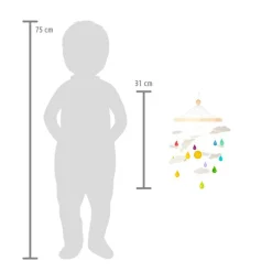 small foot Uro - Regnbue-skyer| Babylegetøj