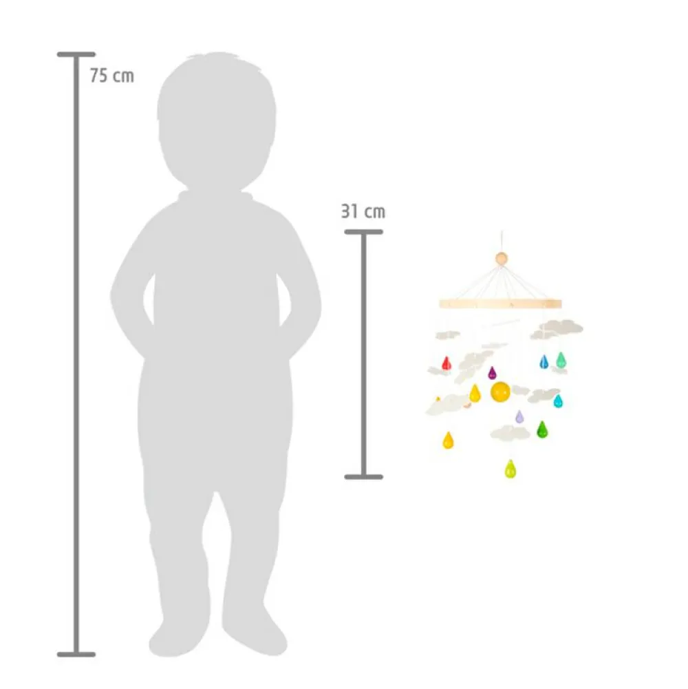 small foot Uro - Regnbue-skyer| Babylegetøj