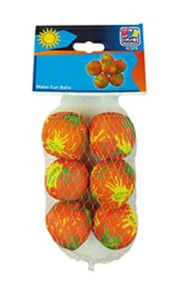 Vandbombebolde  Ø4 cm - 6 stk| Udeleg|Legetøj Til Ferien